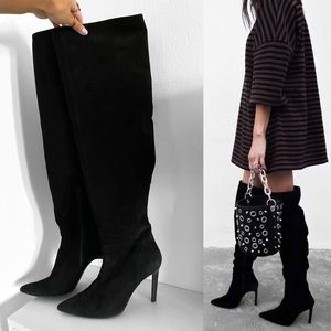 ZARA suede boots